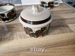 Set Vintage Arabia Finland Ruija Demitasse Cups Sugar Bowl Milk Jug Troubadour