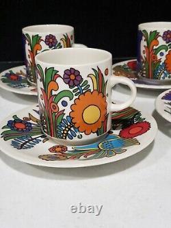 Set of 3 Villeroy & Boch ACAPULCO Mugs Cups & Saucer Sets + 4 EXTRA SAUCERS