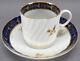 Set Of 4 Flight Worcester Cobalt Blue & Gold Thistle Coffee Cans C. 1792 1807
