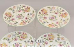 Set of 6 Minton Haddon Hall Green Edge Coffee Cups and Saucers