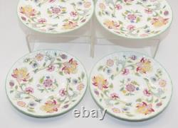 Set of 6 Minton Haddon Hall Green Edge Coffee Cups and Saucers