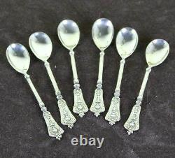 Set of 6 Vintage Sterling Silver Coffee-Spoons