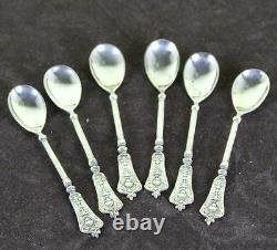 Set of 6 Vintage Sterling Silver Coffee-Spoons