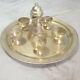 Sets Tea Vintage Arabic Sauser Cooper Coffee Cup Brass Pure Rar