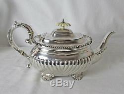 Silver Plated 4 Pc Tea & Coffee Set Vintage Birks Regency Plate Great Condition