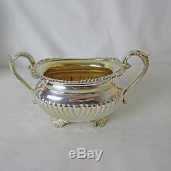 Silver Plated 4 Pc Tea & Coffee Set Vintage Birks Regency Plate Great Condition