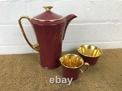 Stunning Deco Crown Devon Modane Gilt 15-piece Coffee Set