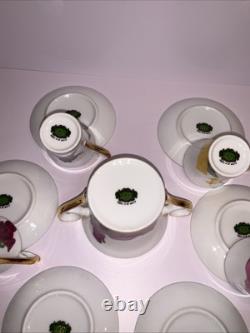 Stunning Vintage LG Porcelaine Dec a la Main Espresso, Coffee Set Nice
