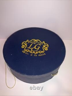 Stunning Vintage LG Porcelaine Dec a la Main Espresso, Coffee Set Nice