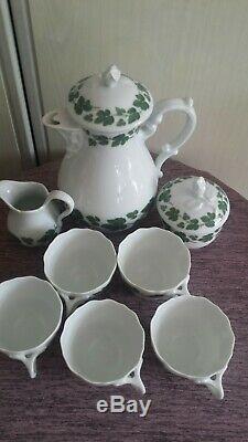 Stunning vintage Hutschenreuther porcelain coffee set from germany very rare