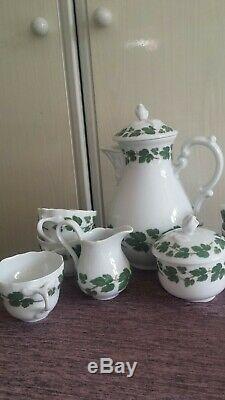 Stunning vintage Hutschenreuther porcelain coffee set from germany very rare