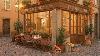 Sunny Street Caf At Cozy Outdoor Coffee Shop Vintage Vibes And Smooth Jazz For A Relaxing Read