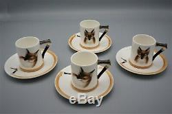Superb Vintage Royal Doulton Reynard The Fox Coffee Set Pattern H4927