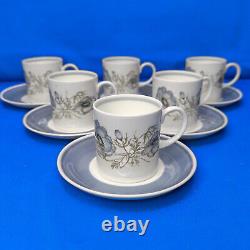 Susie Cooper GLEN MIST 21 Piece COFFEE SET for SIX Vintage Wedgwood EXC