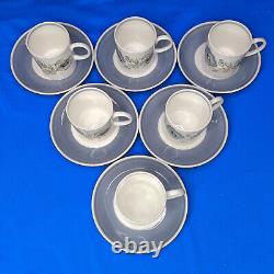 Susie Cooper GLEN MIST 21 Piece COFFEE SET for SIX Vintage Wedgwood EXC