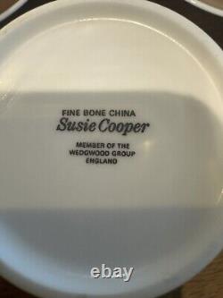 Suzie Cooper Coffee Set And Side Plates Bone China X6 Hyde Park Vintage