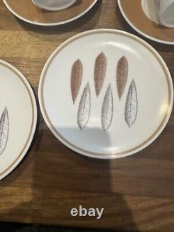 Suzie Cooper Coffee Set And Side Plates Bone China X6 Hyde Park Vintage