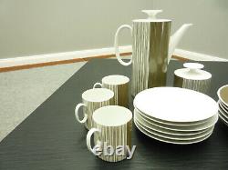 Thomas Germany Coffee Service for 6 persons Strip Decor Fifties 50er years