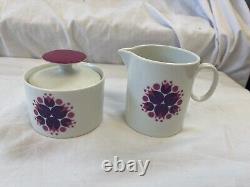 Thomas Germany Coffee Set Pin Wheel Purple 16 Piece Vintage Charity Listing