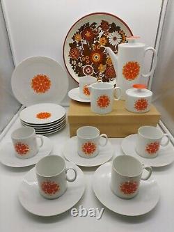 Thomas Of Germany Coffee set 1960's 70s Medallion UNUSED Mid century Retro SUPER