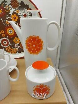 Thomas Of Germany Coffee set 1960's 70s Medallion UNUSED Mid century Retro SUPER