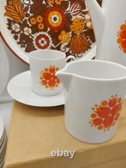 Thomas Of Germany Coffee set 1960's 70s Medallion UNUSED Mid century Retro SUPER