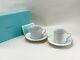 Tiffany & Co. Vintage Pair Of Coffee Tea Cups And Saucers