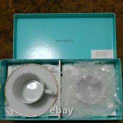 Tiffany & Co. Vintage Pair of Coffee Tea Cups and Saucers