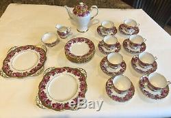 Tuscan Fine English Bone China Dessert Coffee Set for 8 Vintage