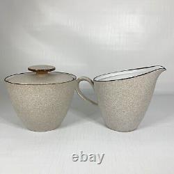 UCAGCO Wild Rice Coffee Set Vintage Mid Century Modern Stoneware Made Japan