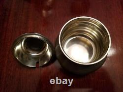 VERY RARE FIND! John Somers Brazil Vtg Pewter 8 PC Coffee Tea Set withWood Tray