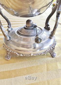 VINTAGE 20th C Wm. ROGERS SILVERPLATE DOUBLE HANDLE SERVING TRAY, COFFEE SET