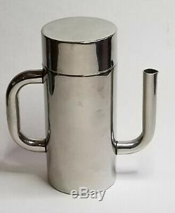 VINTAGE 70's SERGIO ASTI for ICM ITALY POSTMODERN S. STEEL ESPRESSO COFFEE SET