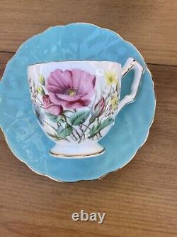 VINTAGE AYNSLEY BONE CHINA Coffee Set, Cups, Saucers, Milg Jug And Sugar Bowl