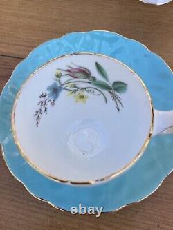 VINTAGE AYNSLEY BONE CHINA Coffee Set, Cups, Saucers, Milg Jug And Sugar Bowl
