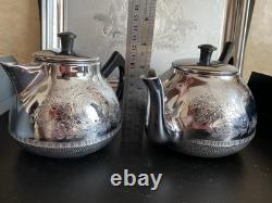 VINTAGE Coffee/Tea Set Of TRAY & 4 Pc Tea/coffee/Milk Pots, Sugar Bowl USSR Set#3