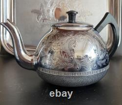 VINTAGE Coffee/Tea Set Of TRAY & 4 Pc Tea/coffee/Milk Pots, Sugar Bowl USSR Set#3