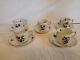 Vintage Herend Rothchild Bird Demitasse Cup And Saucer Set Of 5 Hungary All #708