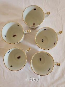 VINTAGE Herend Rothchild Bird Demitasse Cup and Saucer Set of 5 Hungary All #708
