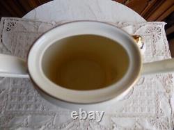VINTAGE MINTON ENGLAND BONE CHINA CONSORT SET-COFFEE TEA POT and 6 FOOTED CUPS