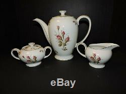 VINTAGE ROSENTHAL AIDA WINIFRED TEA SET PETAL LANE COFFEE POT With LID, CREAMER, A