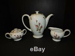 VINTAGE ROSENTHAL AIDA WINIFRED TEA SET PETAL LANE COFFEE POT With LID, CREAMER, A