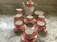 Vintage Royal Albert 1st Gr. Pink Coffee Set 15pcs Cabinet Condition