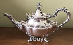 VINTAGE Reed & Barton Silverplate VICTORIAN 5 PC Silver Plate Tea Coffee Set