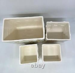 VTG Avon Townhouse Canister Set Tea Room Coffee House Confectionery Sweet Shoppe