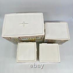 VTG Avon Townhouse Canister Set Tea Room Coffee House Confectionery Sweet Shoppe