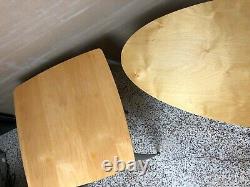 VTG Modern Set of 3 Tables Coffee Side Blonde Wood Space Age BDI Becker Designed