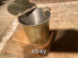 Very Pretty Vintage Coffee Tea & Sugar Pots plus Spoons Set. Vintage. Brass