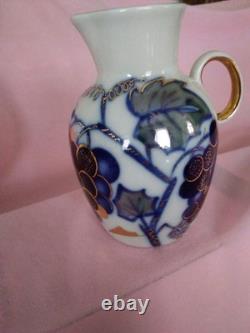 Very Rare Vintage Cobalt Blue Porcelain Russian Coffee Set
