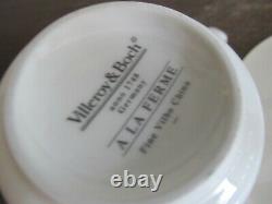 Villeroy & Boch Germany A La Ferme Set Of 6 Cup And Saucer